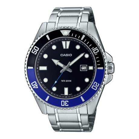 MDV-107D-1A2V Casio 200 metros de resistencia al agua Reloj para Hombre