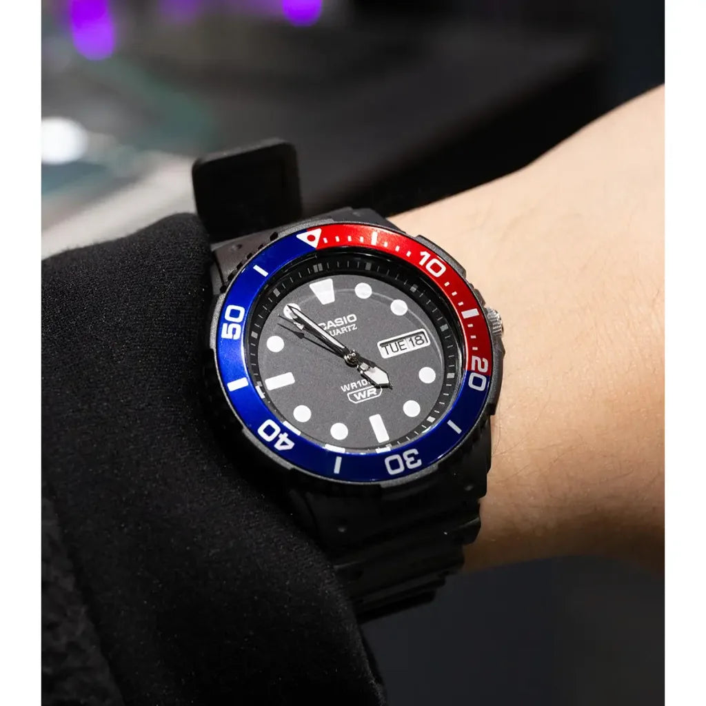 MRW-230H-1E2V Casio de hombre pulsera de caucho
