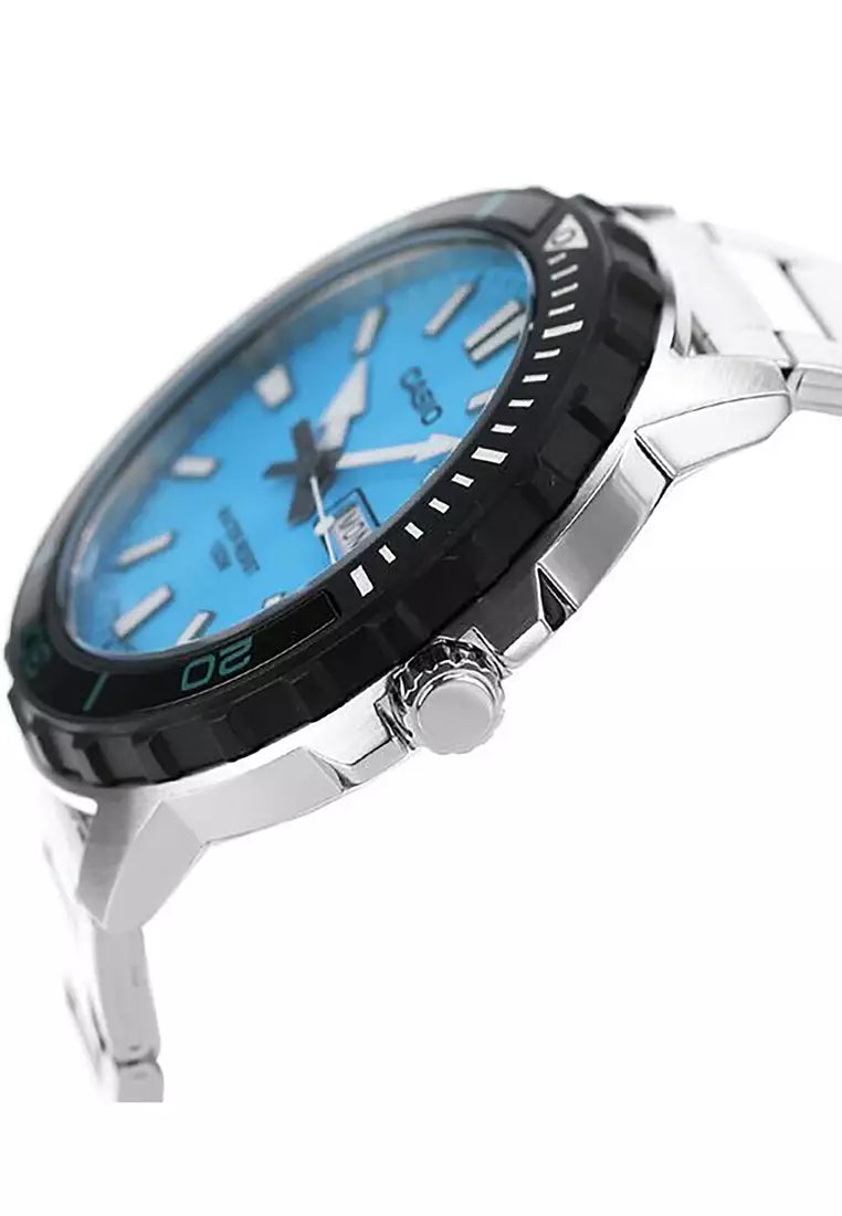 MTD-125D-2A3V Casio de hombre pulsera de acero inoxidable