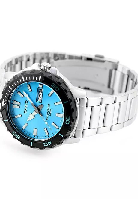 MTD-125D-2A3V Casio de hombre pulsera de acero inoxidable