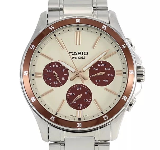 MTP-1374D-5A2V Casio Reloj para caballero pulsera de metal