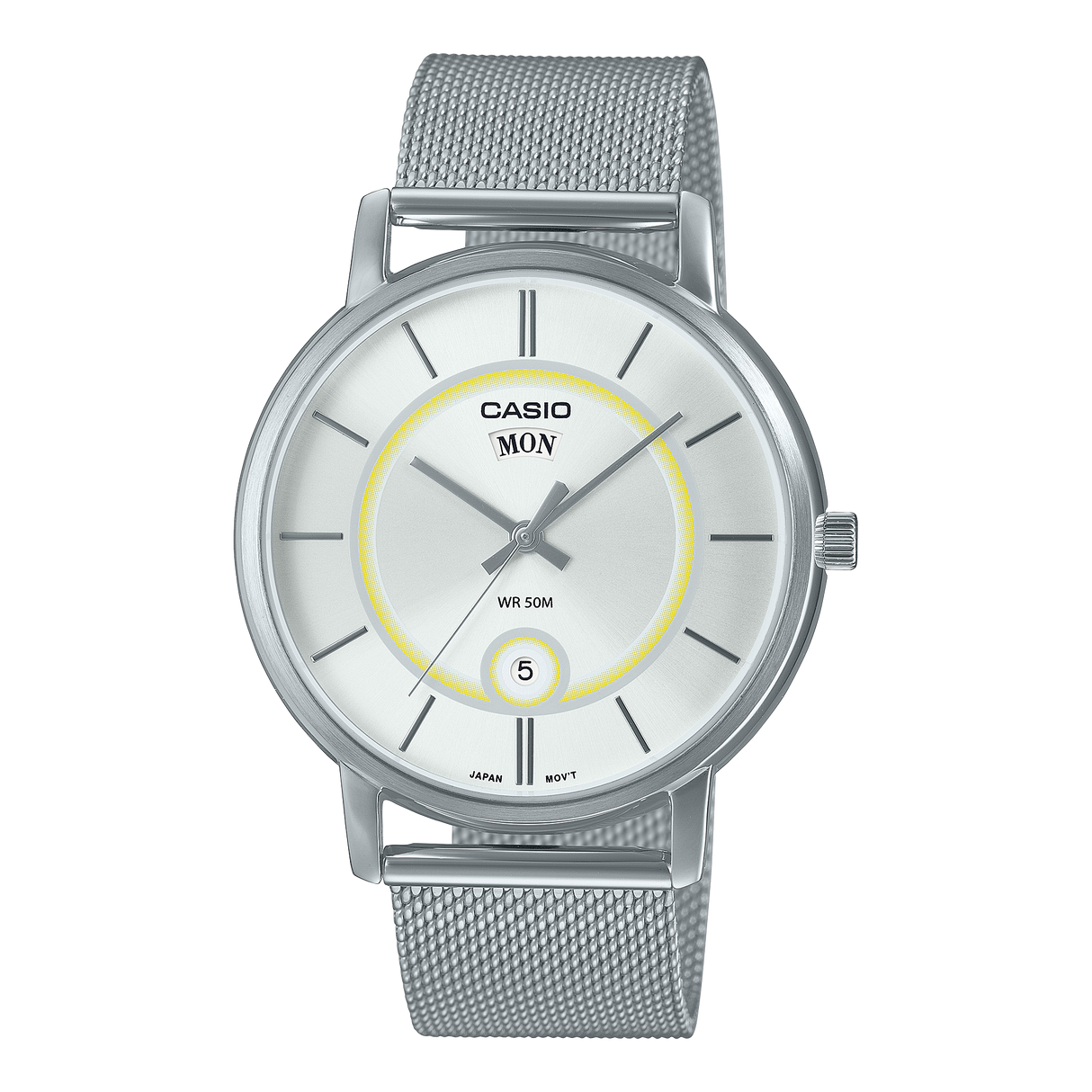 MTP-B120M-7AV Casio de caballero pulsera de acero inoxidable