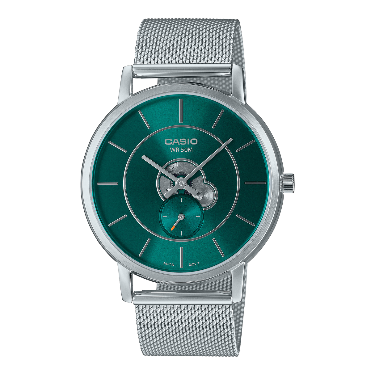 MTP-B130M-3AV Casio de caballero pulsera mesh
