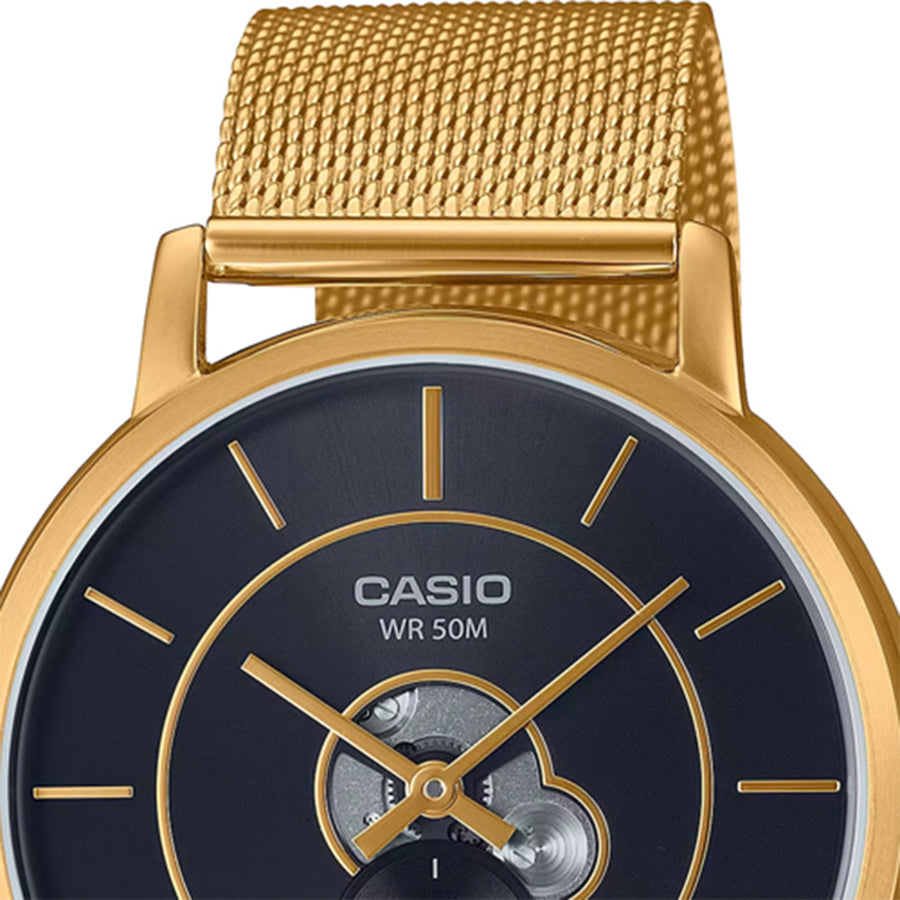 MTP-B130MG-1AV Casio de caballero pulsera mesh