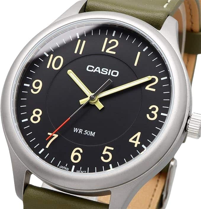 MTP-B160L-1B2V Casio Reloj Para Caballero Correa de Cuero