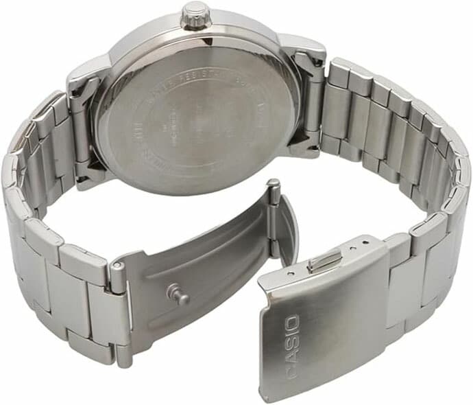 MTP-E335D-2E1V Casio reloj para caballero pulsera de acero inoxidable