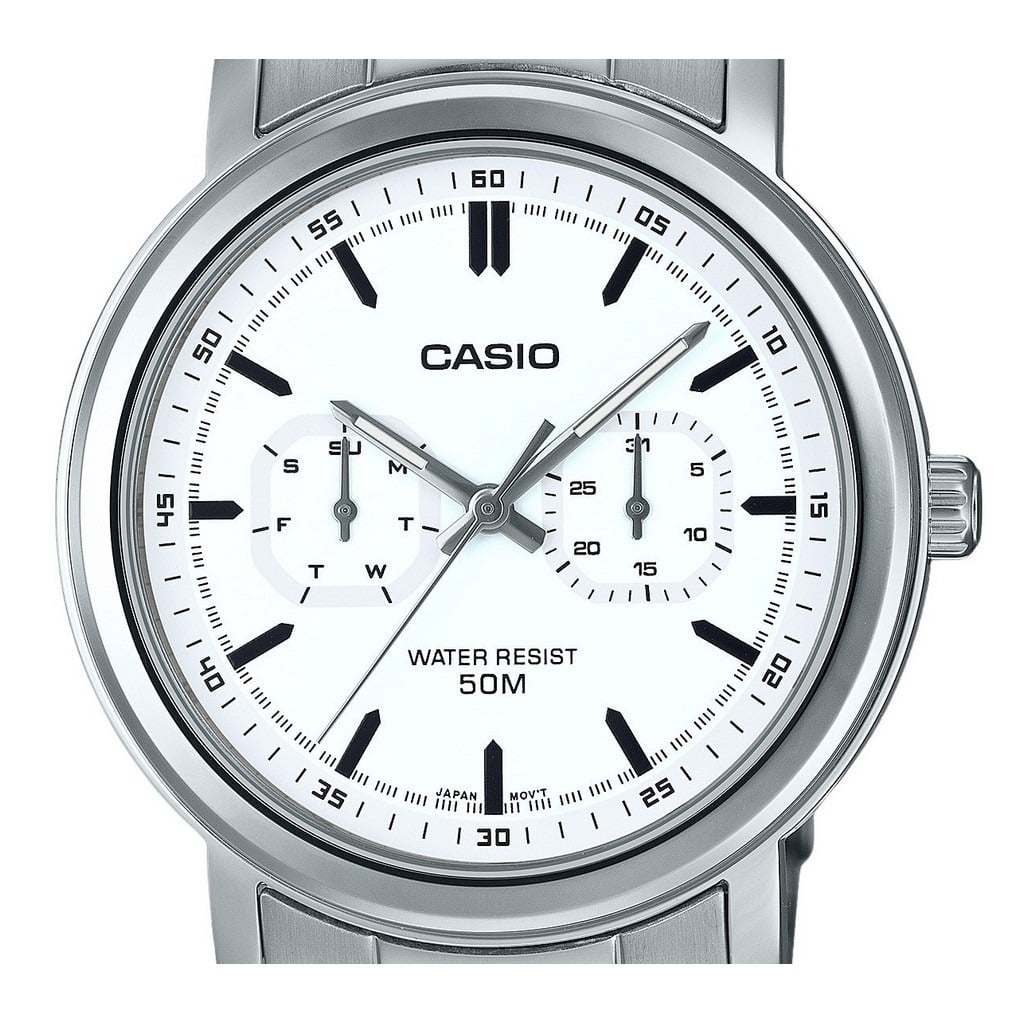 MTP-E335D-7EV Reloj Casio Análogo para Hombre con Pulsera de Metal inoxidable