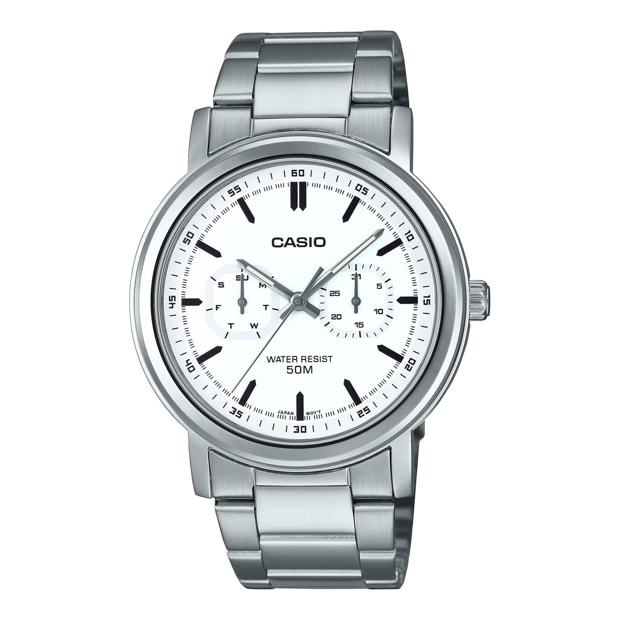 MTP-E335D-7EV Reloj Casio Análogo para Hombre con Pulsera de Metal inoxidable