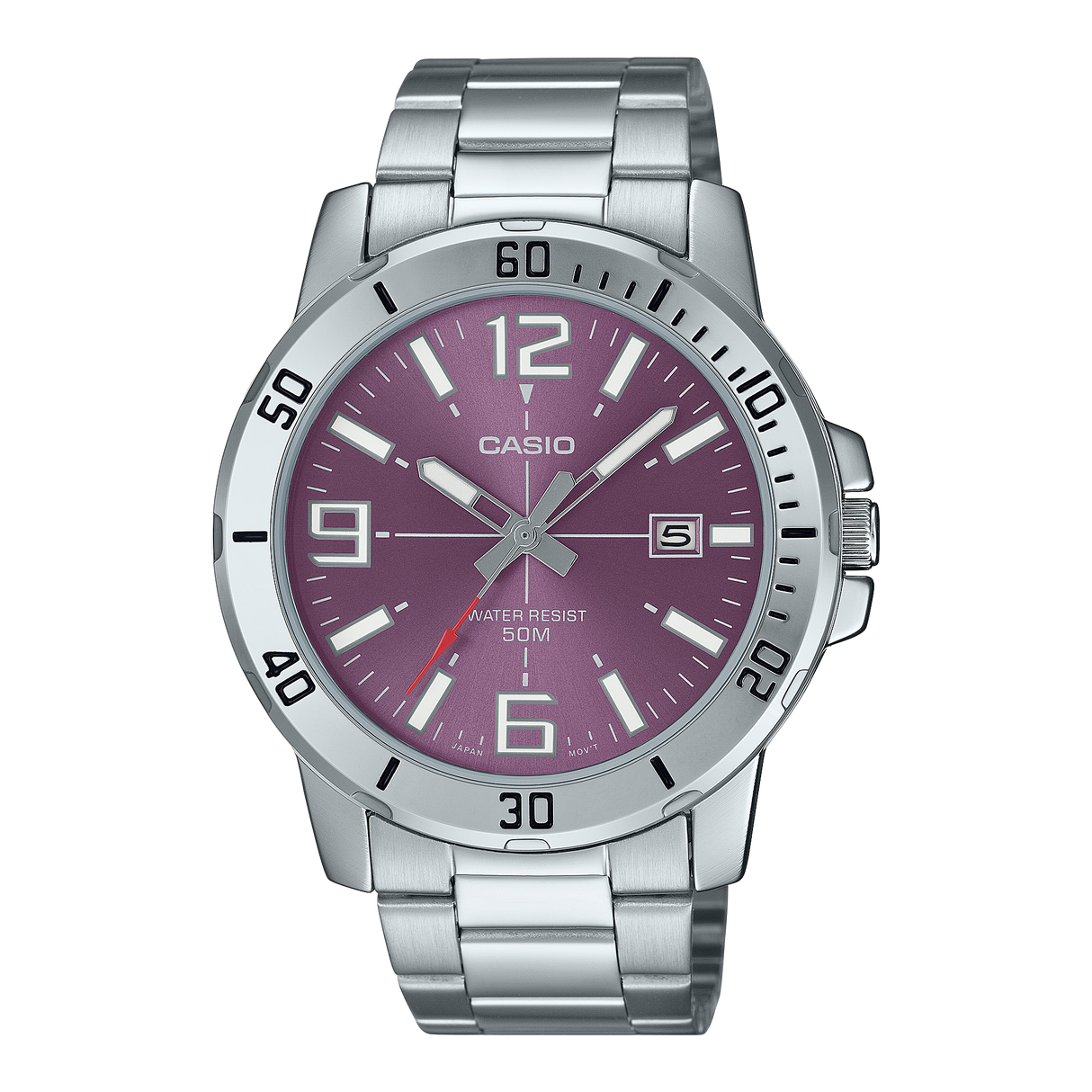 MTP-VD01D-6BV Casio de caballero correa de acero inoxidable
