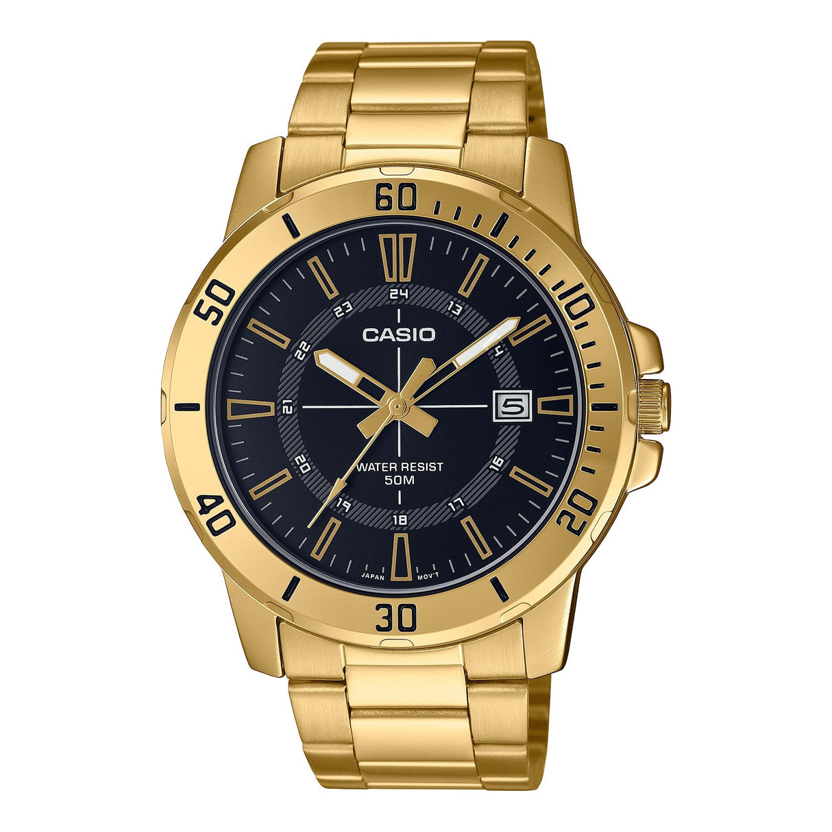 MTP-VD01G-1CV Casio Reloj para Hombre Banda de Acero inoxidable