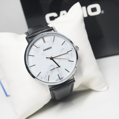 MTP-VT01LM-7A Casio de hombre correa de piel