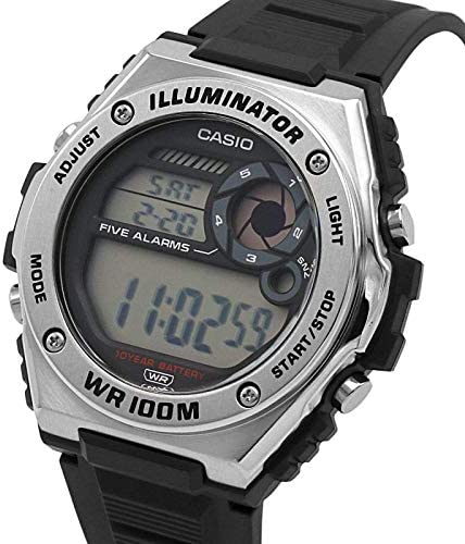 MWD-100H-1AV Reloj Casio para Hombre, Illuminator 10 Años de Batería