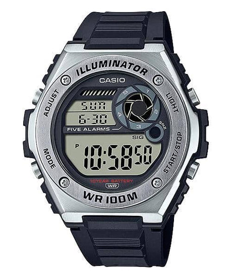 MWD-100H-1AV Reloj Casio para Hombre, Illuminator 10 Años de Batería