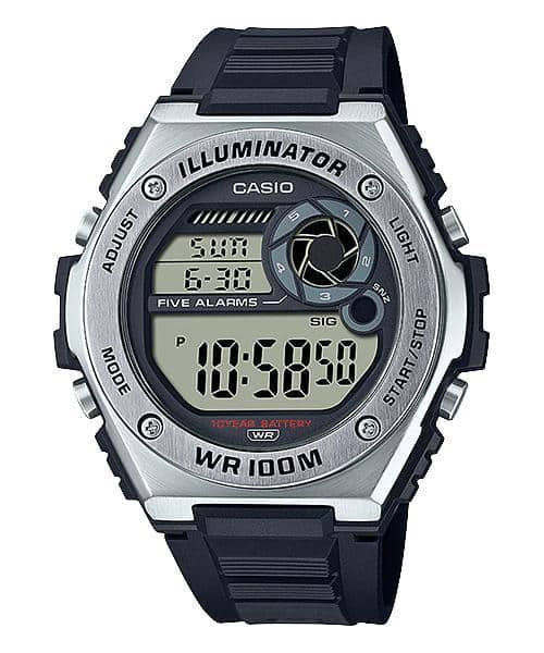 MWD-100H-1AV Reloj Casio para Hombre, Illuminator 10 Años de Batería