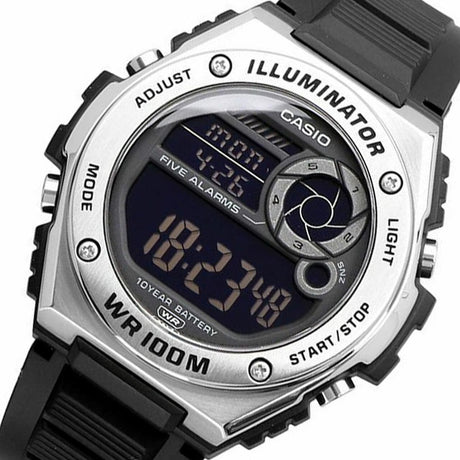 MWD-100H-1BV Reloj Casio para Hombre, Illuminator 10 Años de Batería