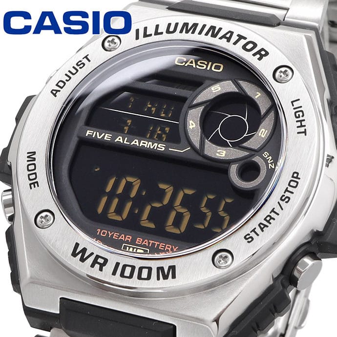 MWD-100HD-1BV Reloj Casio para Hombre, Illuminator 10 Años de Batería