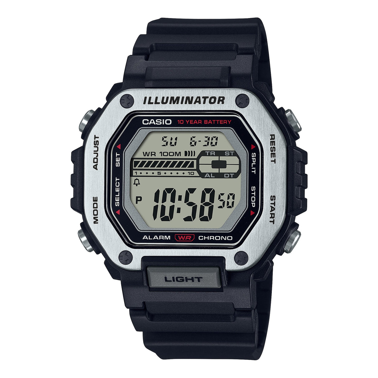 MWD-110H-1AV Casio Illuminator Reloj para Hombre, Illuminator 10 Años de Batería