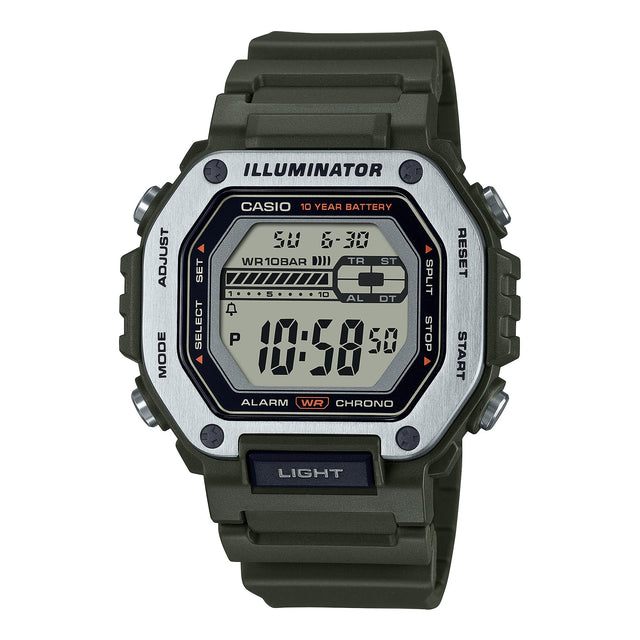 MWD-110H-3AV Casio Illuminator Reloj para Hombre, Illuminator 10 Años de Batería