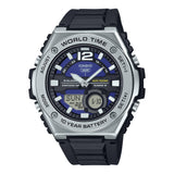 MWQ-100-2AV Casio Hora mundial, Telememo, 10 Años de Batería Reloj para Hombre