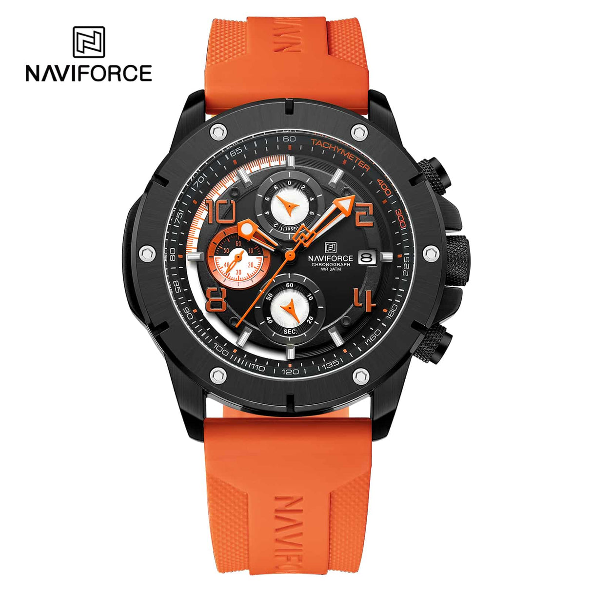 NF8034 Naviforce Reloj de hombre pulsera de resina resistente