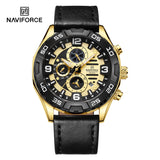 NF8043 Naviforce reloj para hombre pulsera de piel