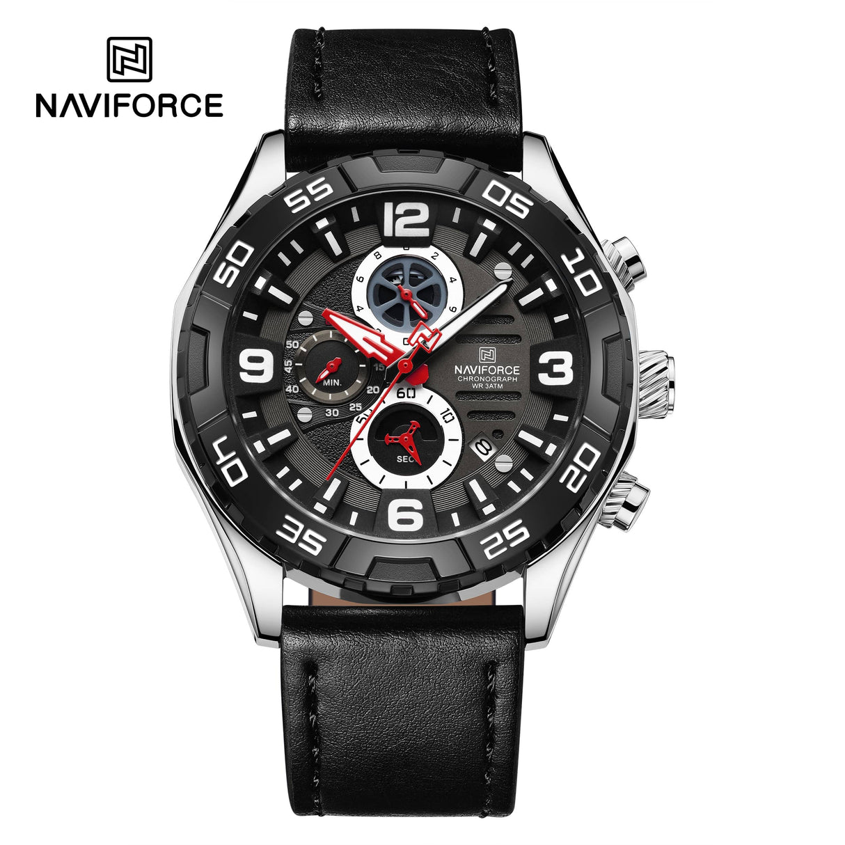 NF8043 Naviforce reloj para hombre pulsera de piel