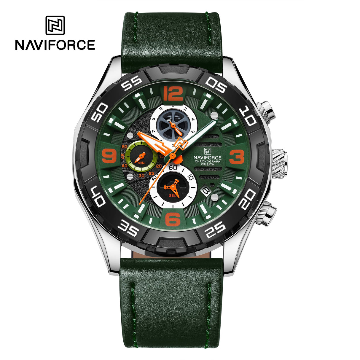 NF8043 Naviforce reloj para hombre pulsera de piel