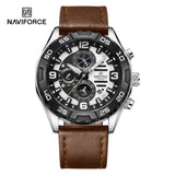 NF8043 Naviforce reloj para hombre pulsera de piel