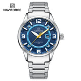 NF8044 Naviforce reloj para caballero pulsera de acero inoxidable