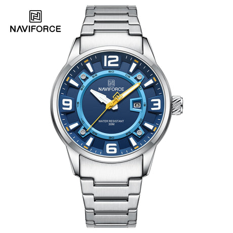 NF8044 Naviforce reloj para caballero pulsera de acero inoxidable