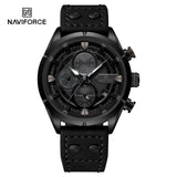 NF8045 Naviforce para caballero pulsera de cuero