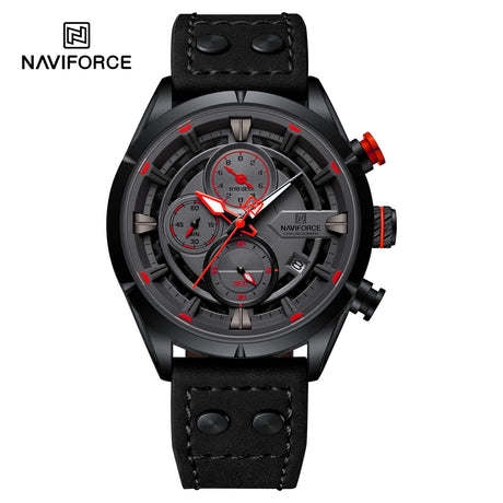 NF8045 Naviforce para caballero pulsera de cuero