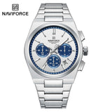 NF8048G Naviforce Reloj para caballero pulsera de acero inoxidable