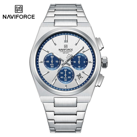 NF8048G Naviforce Reloj para caballero pulsera de acero inoxidable