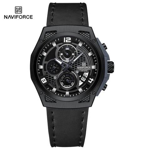 NF8051L Naviforce reloj para caballero correa de piel