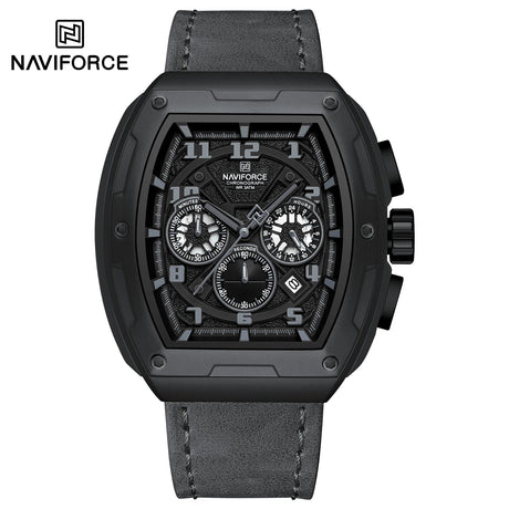 NF8053 Naviforce Reloj análogo pulsera de piel para hombre