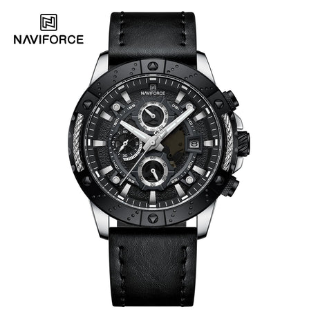 NF8055 Naviforce reloj para hombre pulsera de piel análogo