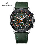 NF8055 Naviforce reloj para hombre pulsera de piel análogo