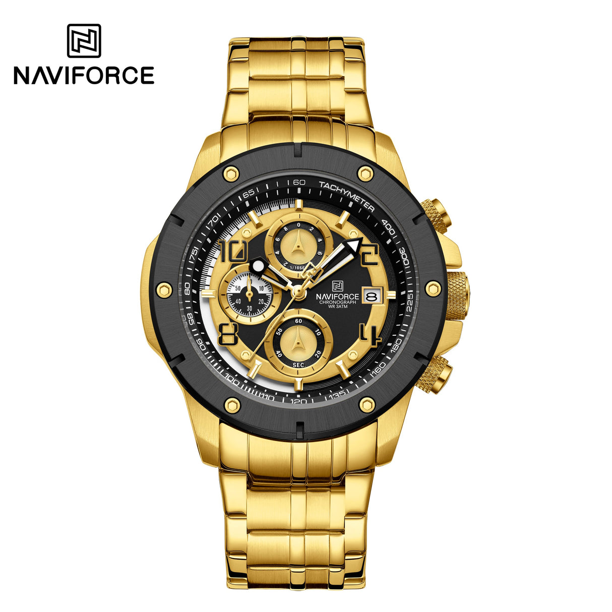 NF8056 Naviforce reloj para caballero correa de metal