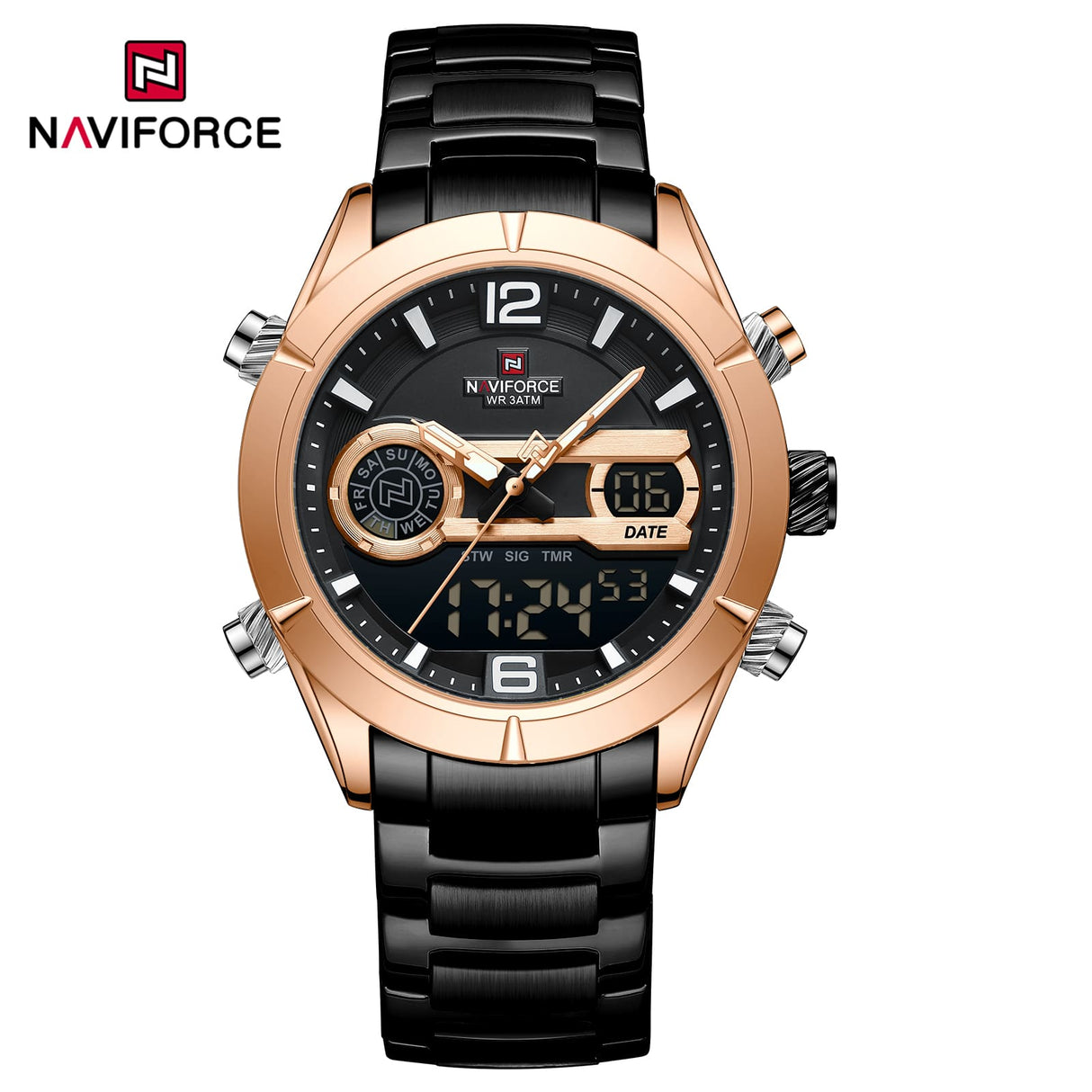 NF9232 Naviforce reloj para caballero pulsera de metal