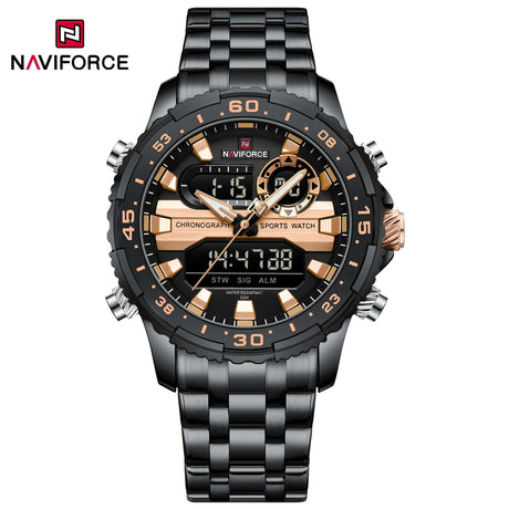 NF9234 Naviforce Reloj para caballero pulsera de acero inoxidable