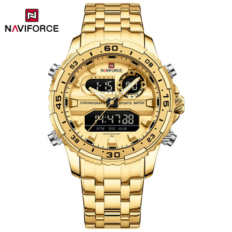 NF9234 Naviforce Reloj para caballero pulsera de acero inoxidable