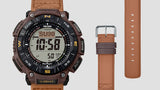 PRG-340L-5 Casio Pro-Trek de hombre pulsera de piel