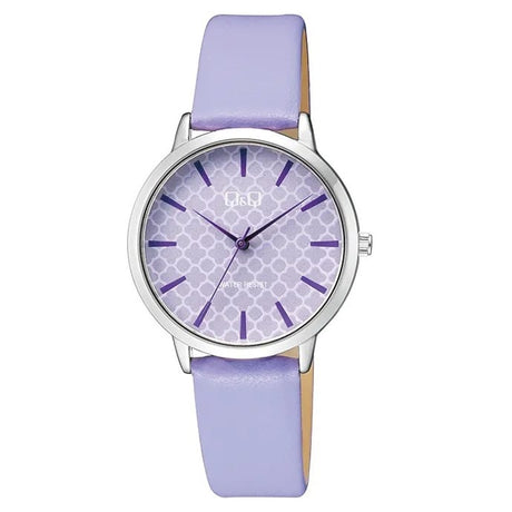 Q26B-004PY Reloj QQ para señorita con pulsera de piel