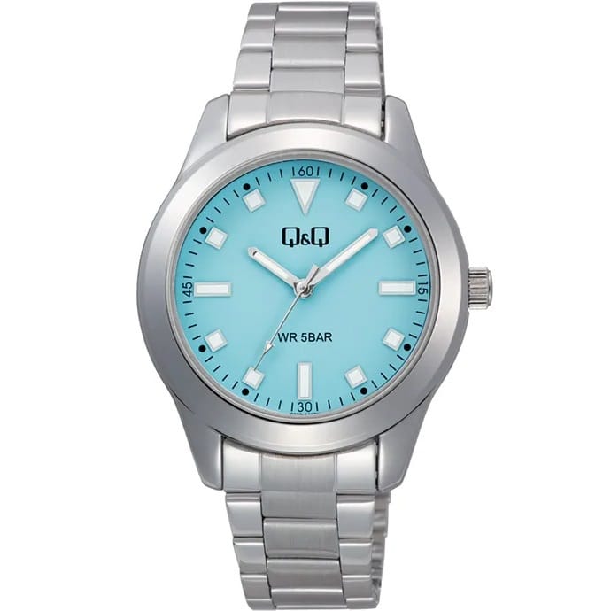 Q35B-008PY Reloj QQ Análogo para Señorita Pulsera de Acero Inoxidable