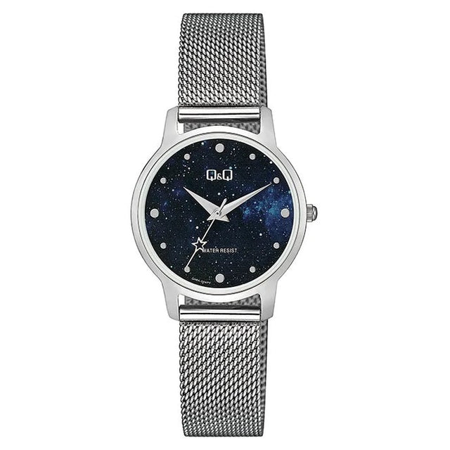 Q48A-004PY Reloj QQ para mujer con pulsera Mesh