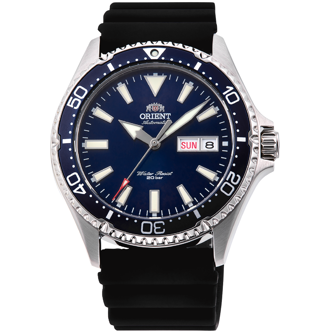 RA-AA0006L Orient Automático Kamasu Reloj De Hombre Banda de Caucho