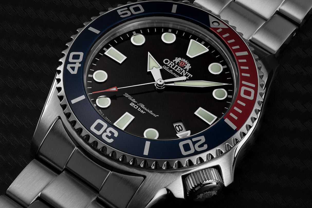 RA-AC0K03L Orient Triton de caballero pulsera de metal