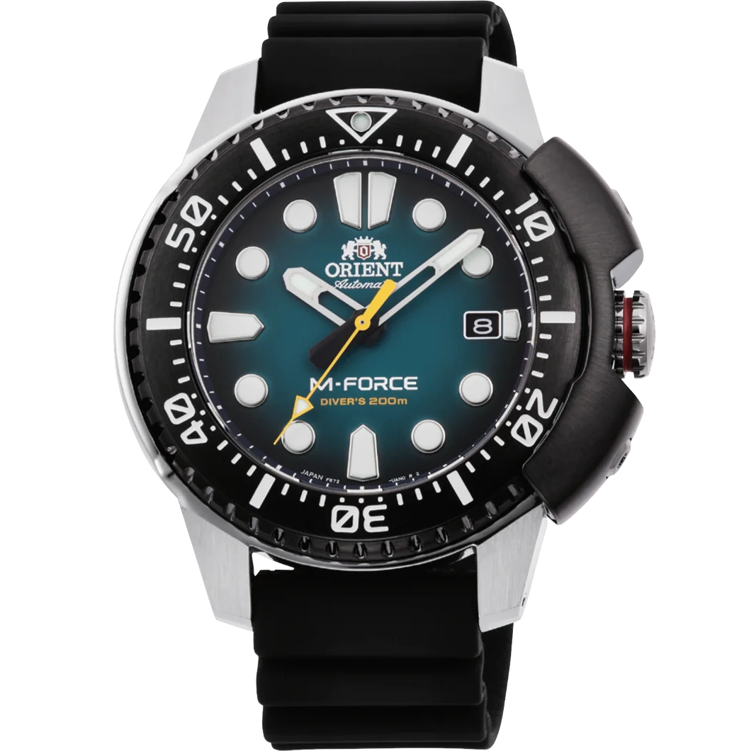 RA-AC0L04L Orient M-Force de caballero pulsera de resina