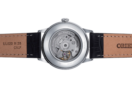 RA-AC0M02B Orient Bambino de caballero pulsera de cuero